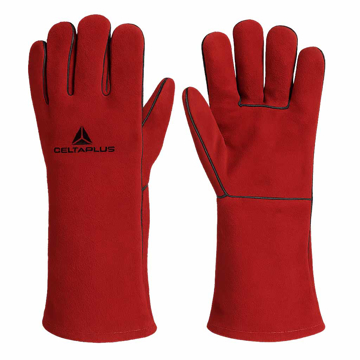 Slika Zaštitne rukavice za zavarivanje špalt koža 35 cm – Kevlar šavovi (10)